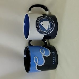CUFFY'S Of Cape Cod  Set Of Two Coffee Mugs